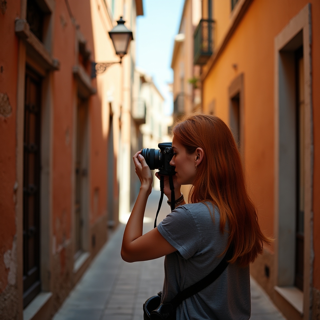 Esercizio di composizione fotografica in una strada di Catanzaro